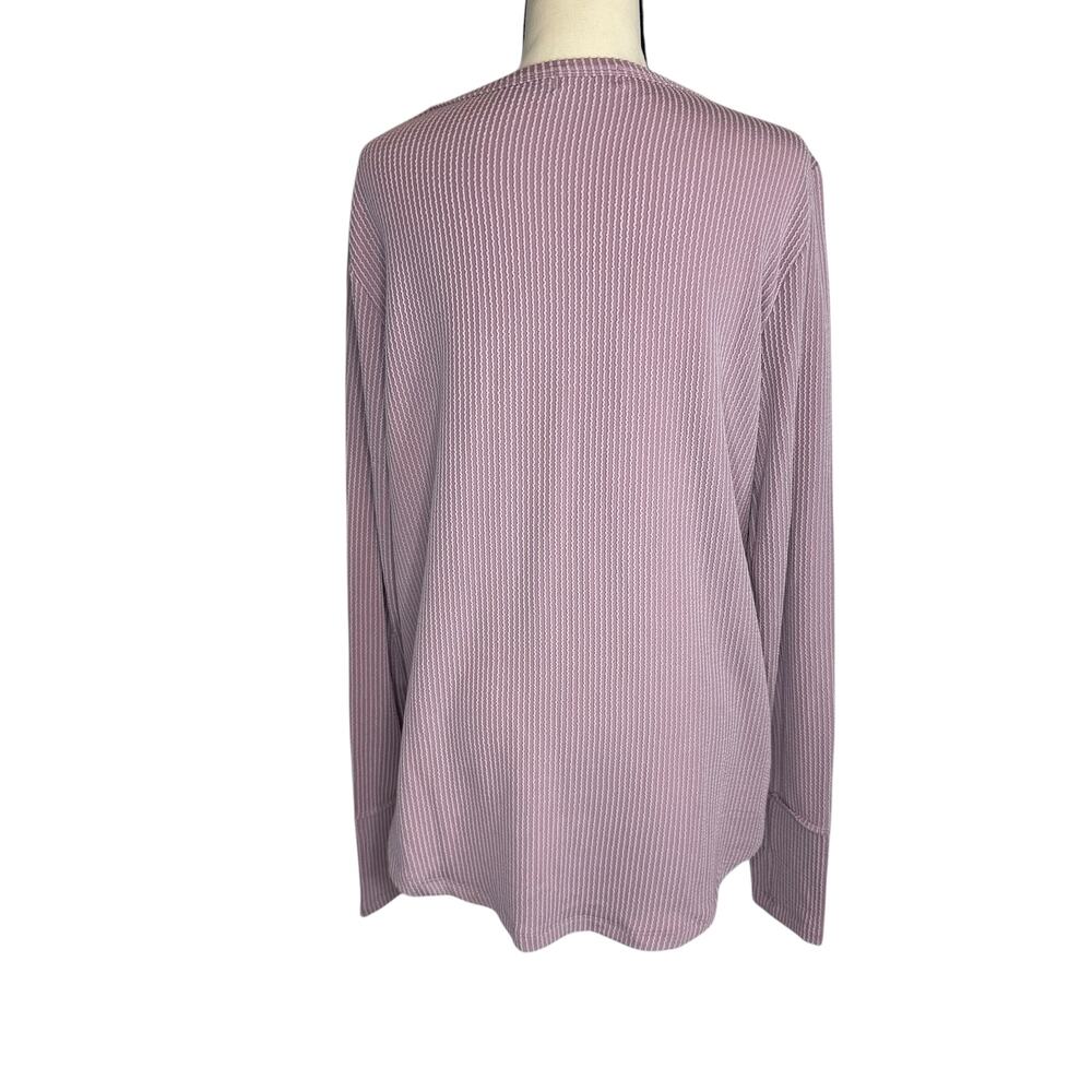 Blue Waters pink striped long sleeve top. Size L - Picture 3 of 5